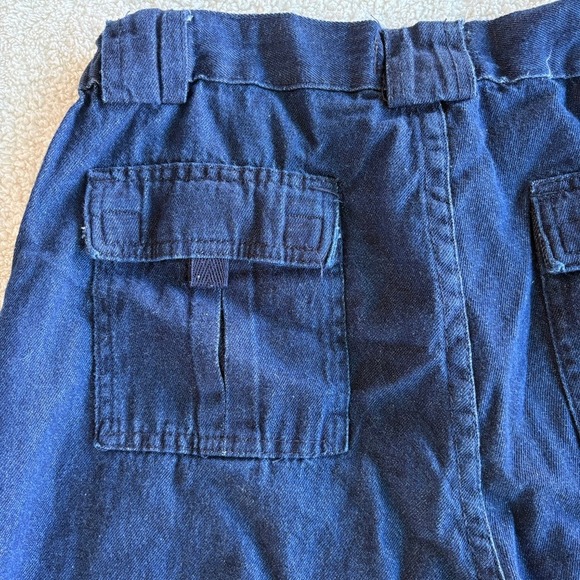 Great Northwest Clothing Company Denim Cargo Shorts Blue Cotton Utility size 32 - Picture 3 of 9